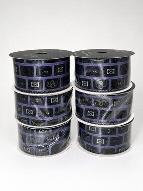 Halloween Gothic Tile Snake Eye Wired Edge Ribbon Spool Bundle Lot Spooky Craft